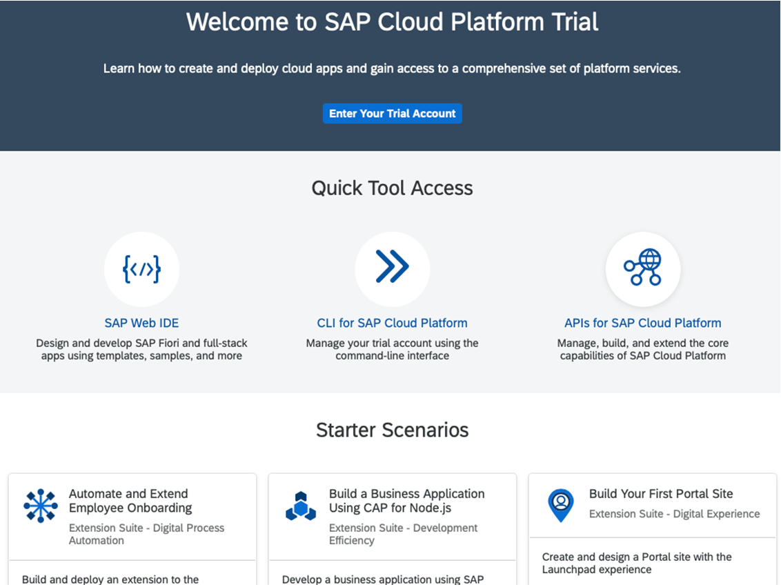 SAP HANA Cloud Platform PaaS